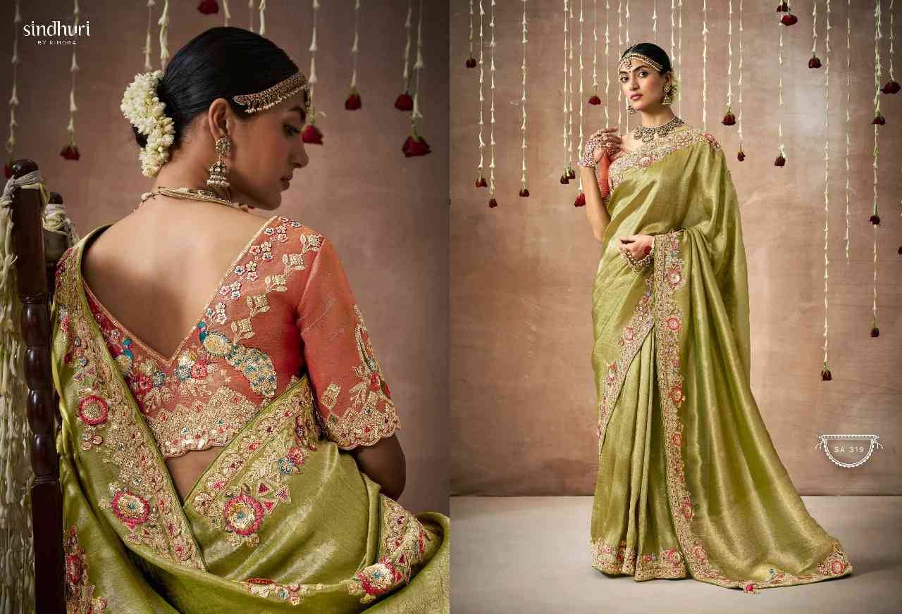 Dulhan By Kimora Fashion 319 To 329 Series Indian Traditional Wear Collection Beautiful Stylish Fancy Colorful Party Wear & Occasional Wear Organza Silk Sarees At Wholesale Price