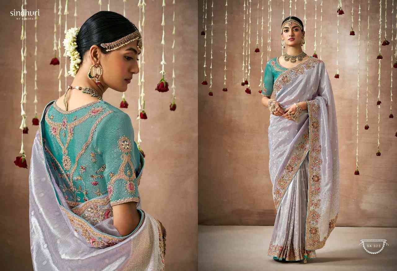 Dulhan By Kimora Fashion 319 To 329 Series Indian Traditional Wear Collection Beautiful Stylish Fancy Colorful Party Wear & Occasional Wear Organza Silk Sarees At Wholesale Price