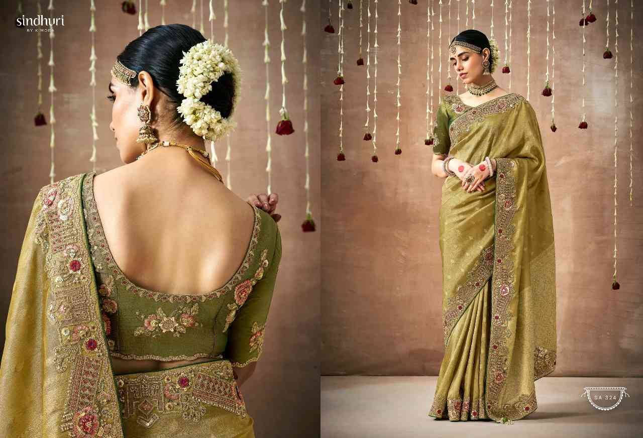 Dulhan By Kimora Fashion 319 To 329 Series Indian Traditional Wear Collection Beautiful Stylish Fancy Colorful Party Wear & Occasional Wear Organza Silk Sarees At Wholesale Price