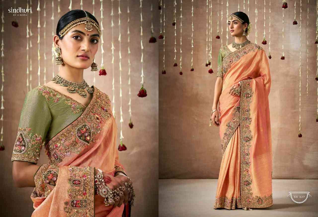 Dulhan By Kimora Fashion 319 To 329 Series Indian Traditional Wear Collection Beautiful Stylish Fancy Colorful Party Wear & Occasional Wear Organza Silk Sarees At Wholesale Price