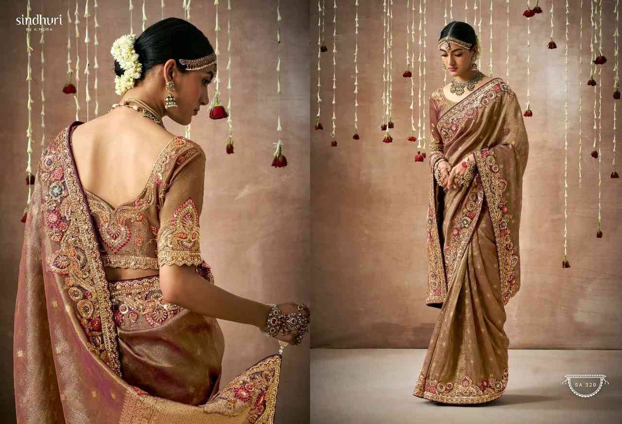 Dulhan By Kimora Fashion 319 To 329 Series Indian Traditional Wear Collection Beautiful Stylish Fancy Colorful Party Wear & Occasional Wear Organza Silk Sarees At Wholesale Price