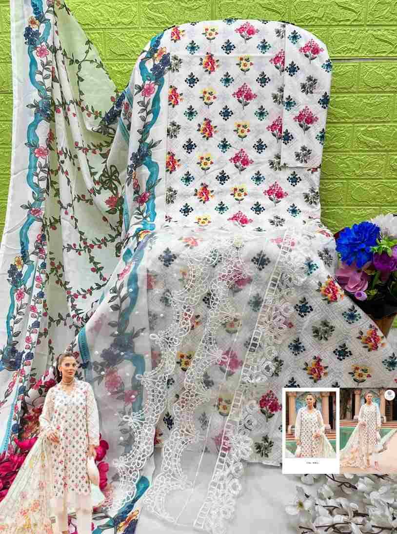 Ezra 1006 Colours By Ezra 1006-A To 1006-B Series Pakistani Suits Beautiful Fancy Colorful Stylish Party Wear & Occasional Wear Pure Cotton Embroidery Dresses At Wholesale Price