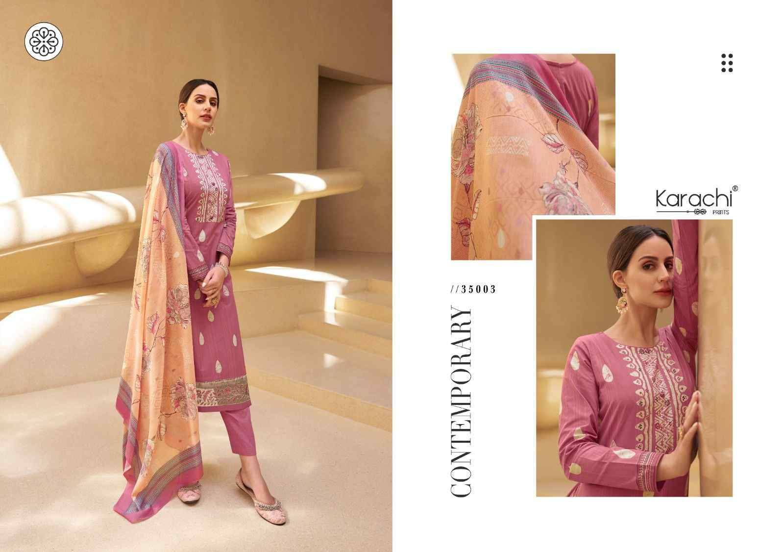 Amberlee By Karachi Prints 35001 To 35008 Series Beautiful Festive Suits Colorful Stylish Fancy Casual Wear & Ethnic Wear Pure Jam Satin Print With Work Dresses At Wholesale Price