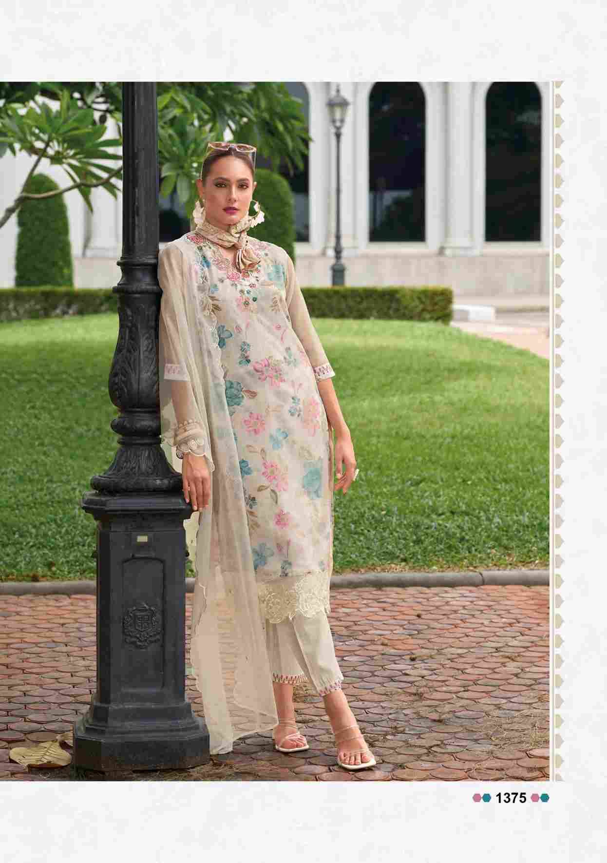 Aleena By Lady Leela 1371 To 1376 Series Designer Festive Suits Beautiful Fancy Stylish Colorful Party Wear & Occasional Wear Organza Embroidered Dresses At Wholesale Price