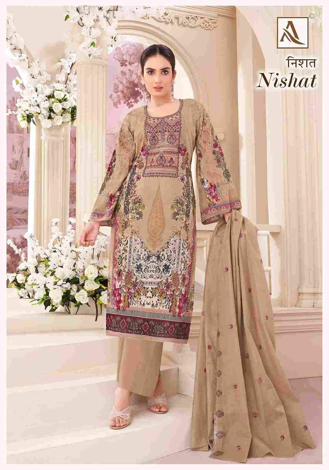 Nishat By Alok Suit 1616-001 To 1616-008 Series Beautiful Stylish Festive Suits Fancy Colorful Casual Wear & Ethnic Wear & Ready To Wear Pure Cambric Cotton Print Dresses At Wholesale Price