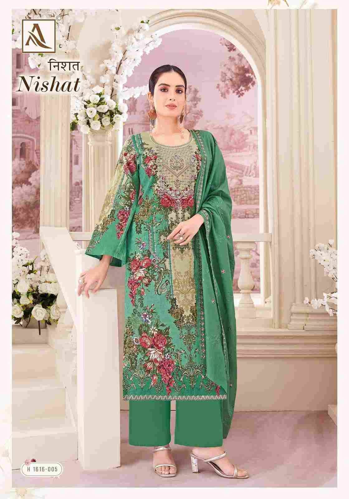 Nishat By Alok Suit 1616-001 To 1616-008 Series Beautiful Stylish Festive Suits Fancy Colorful Casual Wear & Ethnic Wear & Ready To Wear Pure Cambric Cotton Print Dresses At Wholesale Price