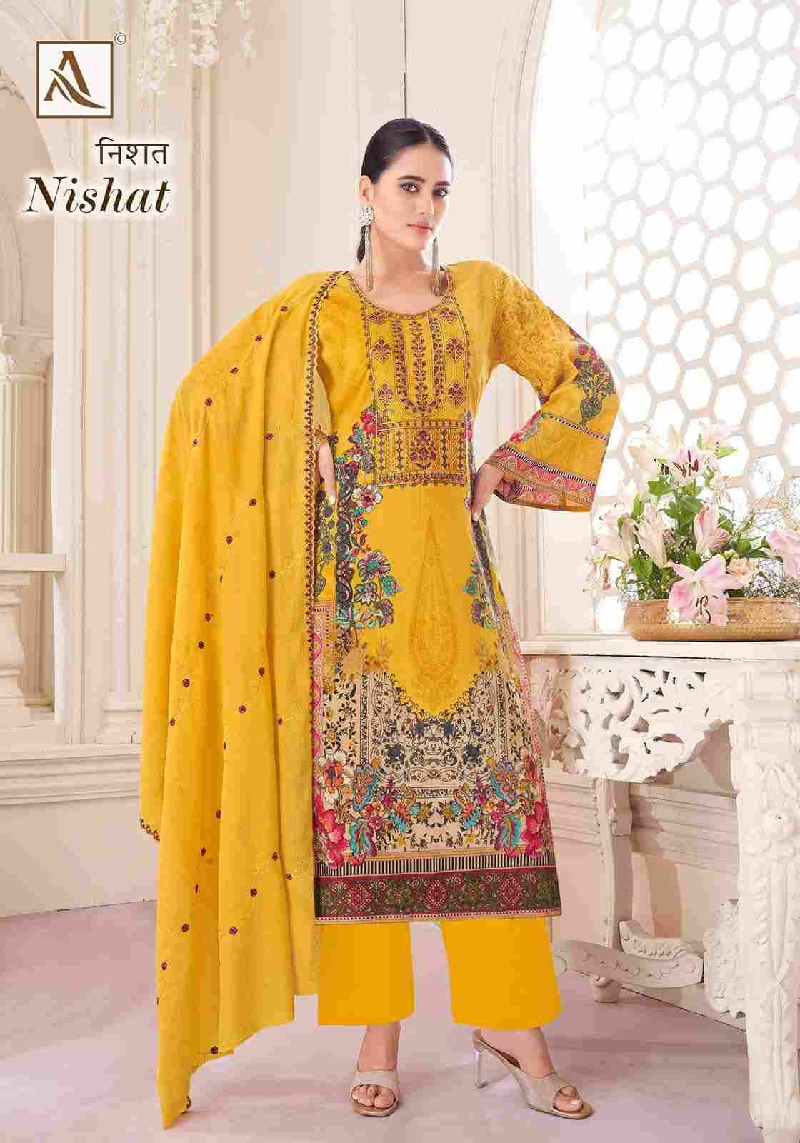 Nishat By Alok Suit 1616-001 To 1616-008 Series Beautiful Stylish Festive Suits Fancy Colorful Casual Wear & Ethnic Wear & Ready To Wear Pure Cambric Cotton Print Dresses At Wholesale Price