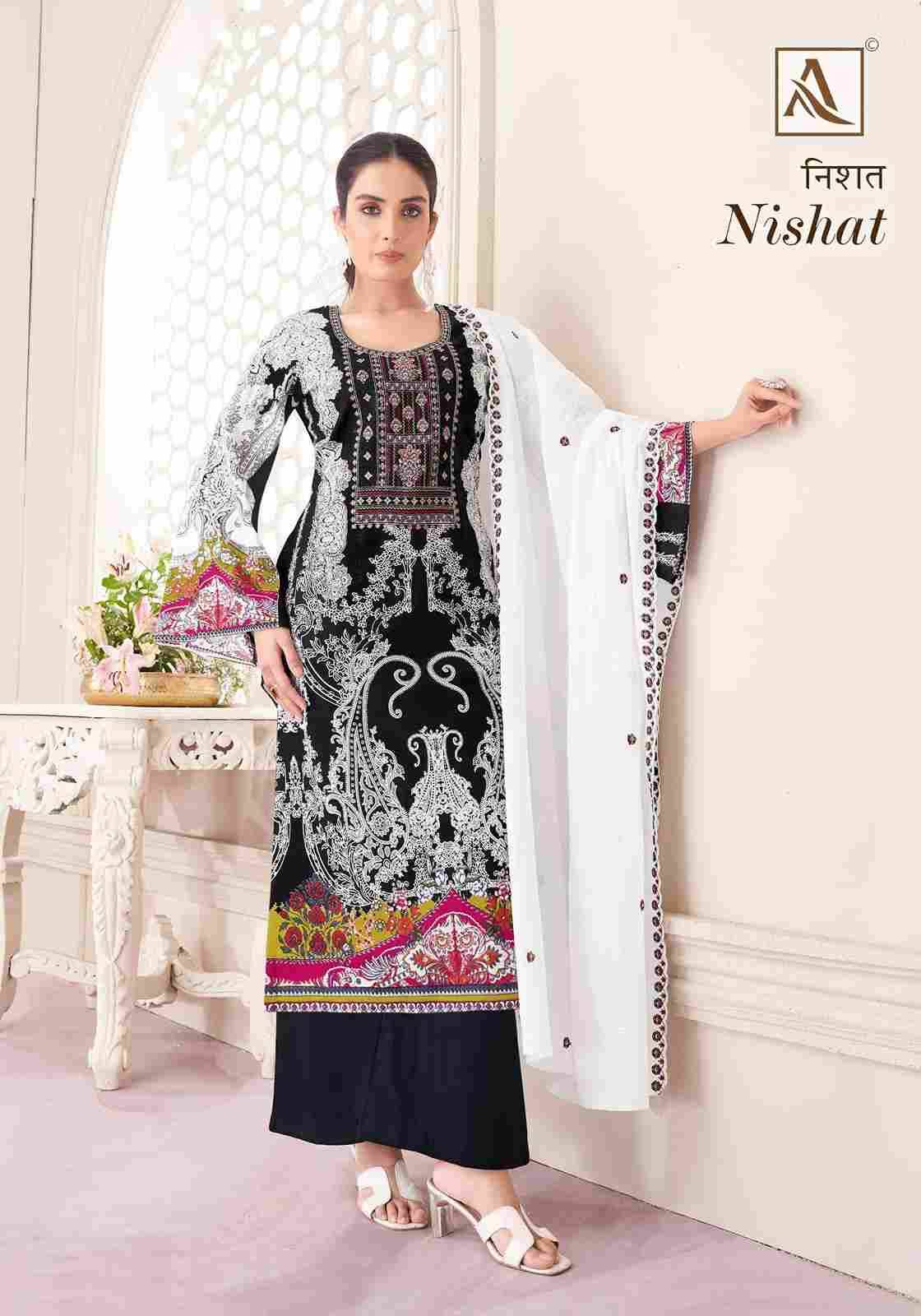 Nishat By Alok Suit 1616-001 To 1616-008 Series Beautiful Stylish Festive Suits Fancy Colorful Casual Wear & Ethnic Wear & Ready To Wear Pure Cambric Cotton Print Dresses At Wholesale Price