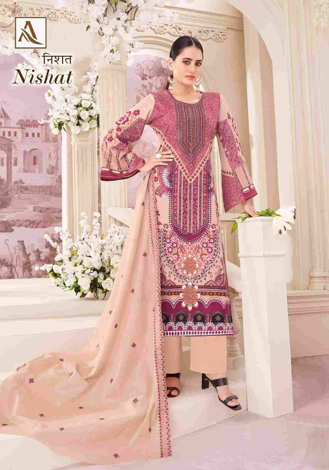 Nishat By Alok Suit 1616-001 To 1616-008 Series Beautiful Stylish Festive Suits Fancy Colorful Casual Wear & Ethnic Wear & Ready To Wear Pure Cambric Cotton Print Dresses At Wholesale Price