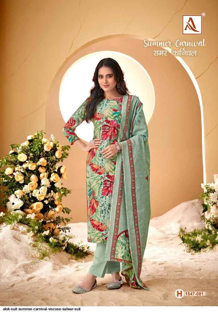 Summer Carnival By Alok Suit 1547-001 To 1547-006 Series Beautiful Stylish Festive Suits Fancy Colorful Casual Wear & Ethnic Wear & Ready To Wear Pure Viscose Print Dresses At Wholesale Price