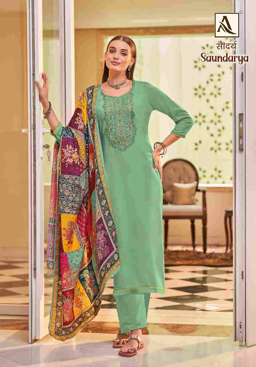 Saundarya By Alok Suit 1583-001 To 1583-008 Series Beautiful Stylish Festive Suits Fancy Colorful Casual Wear & Ethnic Wear & Ready To Wear Pure Viscose Rayon Dresses At Wholesale Price