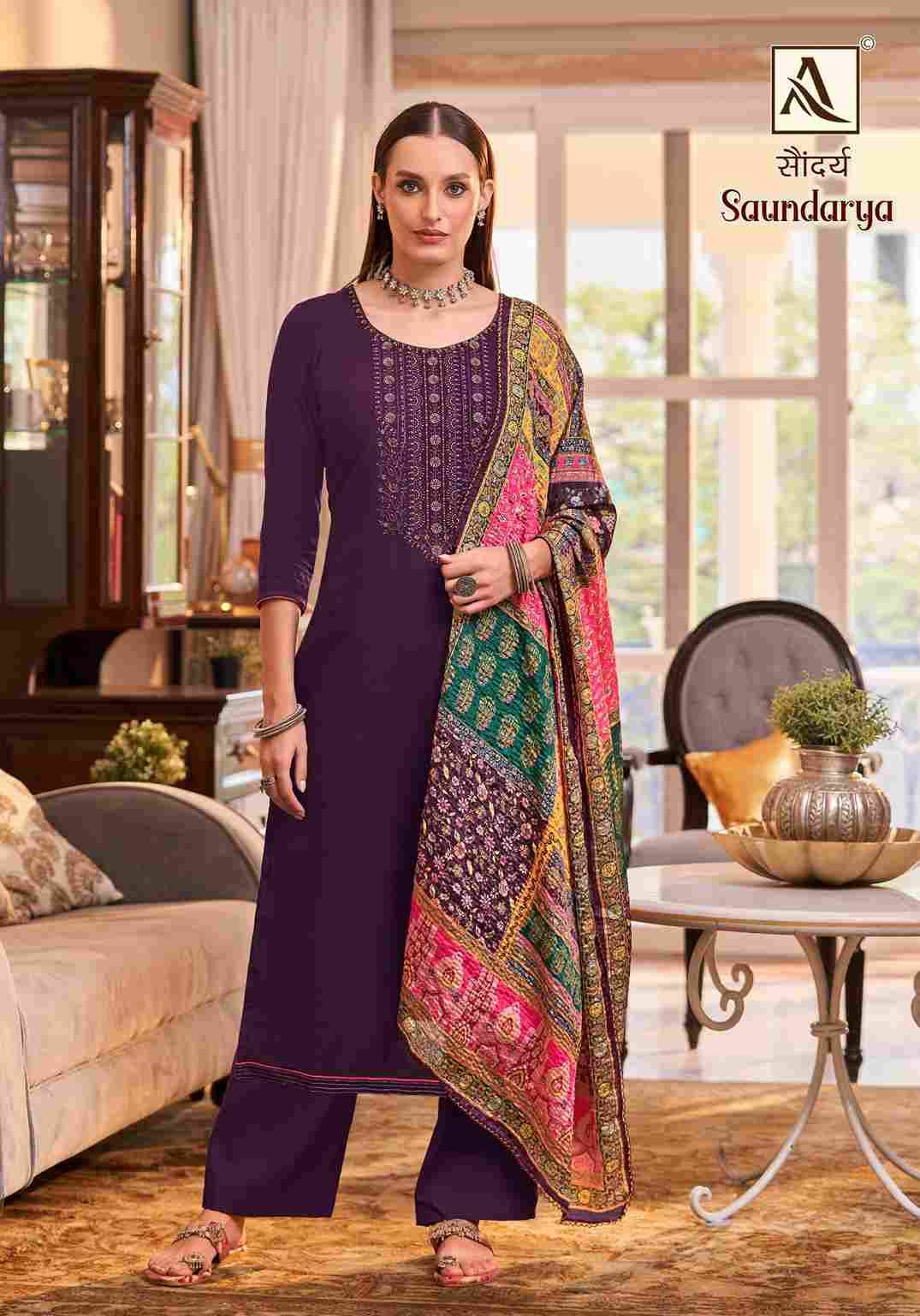 Saundarya By Alok Suit 1583-001 To 1583-008 Series Beautiful Stylish Festive Suits Fancy Colorful Casual Wear & Ethnic Wear & Ready To Wear Pure Viscose Rayon Dresses At Wholesale Price