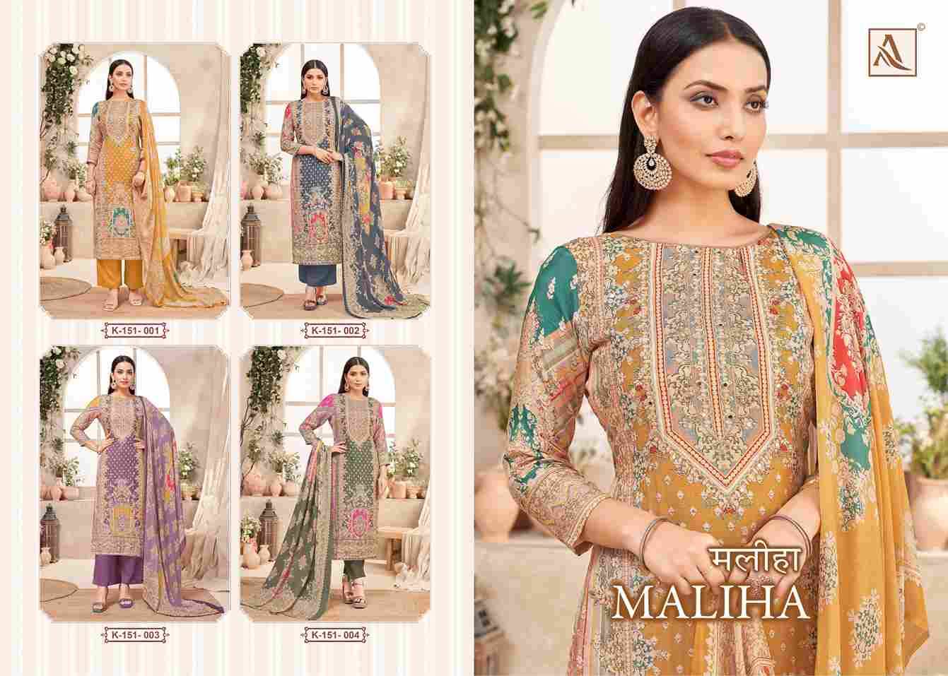 Maliha By Alok Suit 151-001 To 151-004 Series Beautiful Stylish Festive Suits Fancy Colorful Casual Wear & Ethnic Wear & Ready To Wear Pure Viscose Muslin Dresses At Wholesale Price