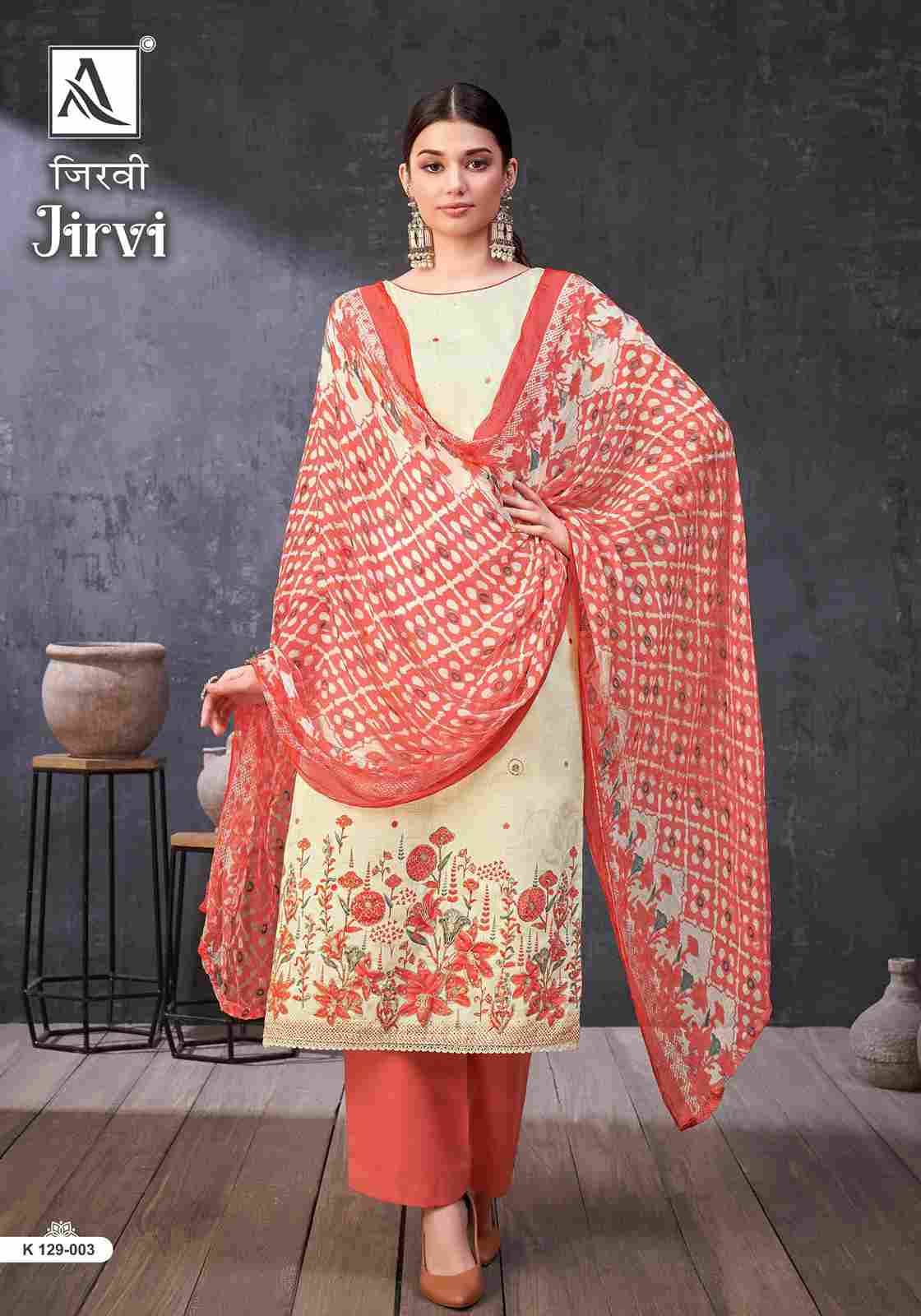 Jirvi By Alok Suit 129-001 To 129-004 Series Beautiful Festive Suits Stylish Fancy Colorful Casual Wear & Ethnic Wear Pure Jam Print Dresses At Wholesale Price