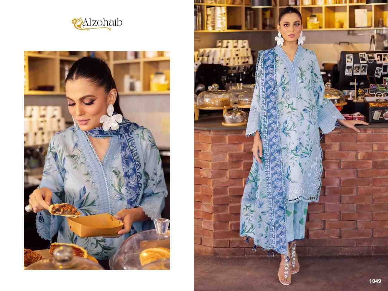 Girl Glam 2024 By Alzohaib 1049 To 1051 Series Wholesale Designer Pakistani Suits Collection Beautiful Stylish Fancy Colorful Party Wear & Occasional Wear Pure Cotton Print Dresses At Wholesale Price