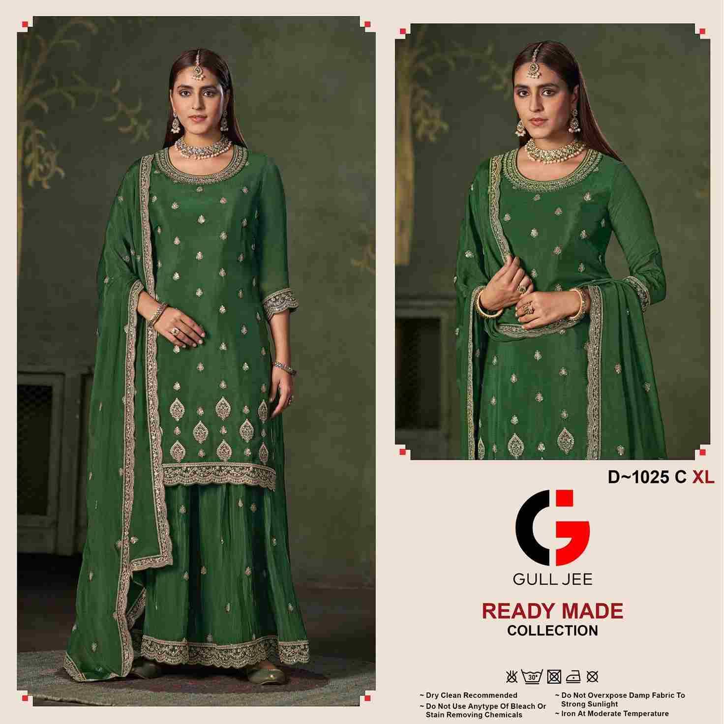 Gull Jee 1025 Colours By Gull Jee 1025-A To 1025-D Series Beautiful Stylish Sharara Suits Fancy Colorful Casual Wear & Ethnic Wear & Ready To Wear Pure Viscose Chinnon Dresses At Wholesale Price