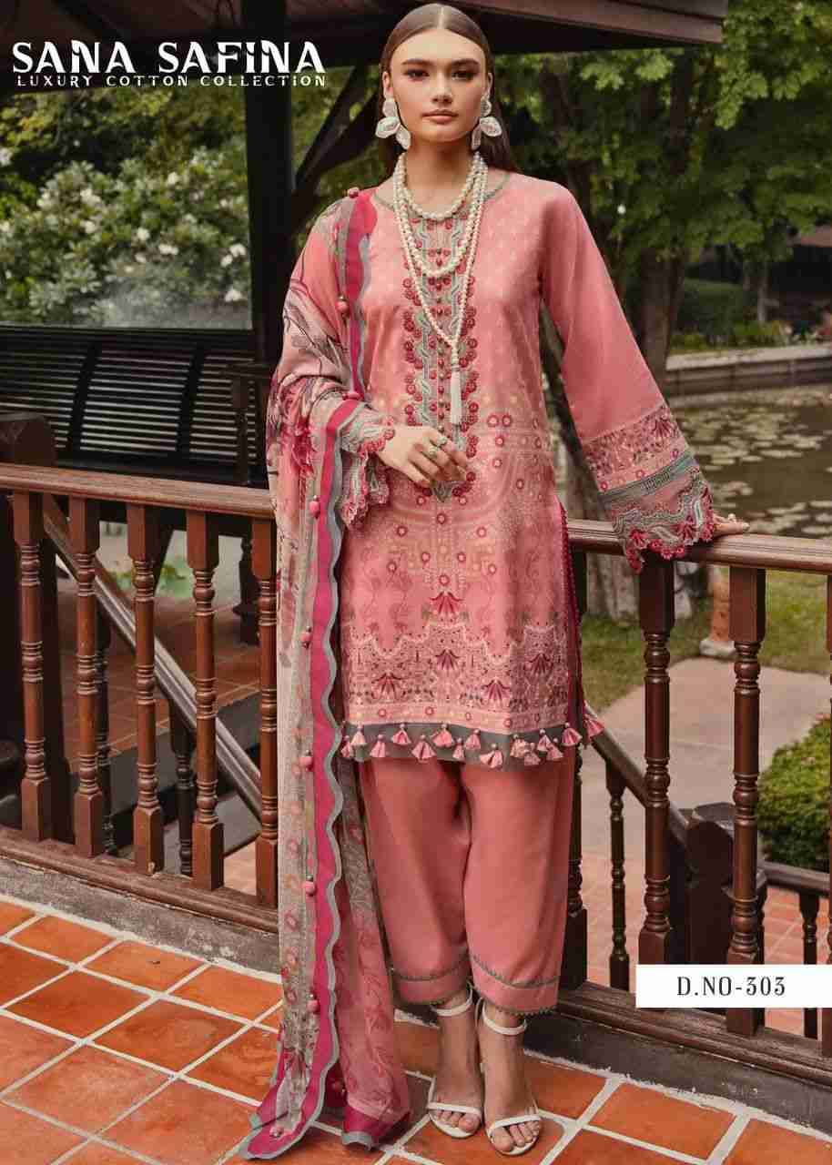 Sana Safina Vol-3 By Fashid Wholesale 301 To 306 Series Beautiful Stylish Festive Suits Fancy Colorful Casual Wear & Ethnic Wear & Ready To Wear Pure Cotton Dresses At Wholesale Price