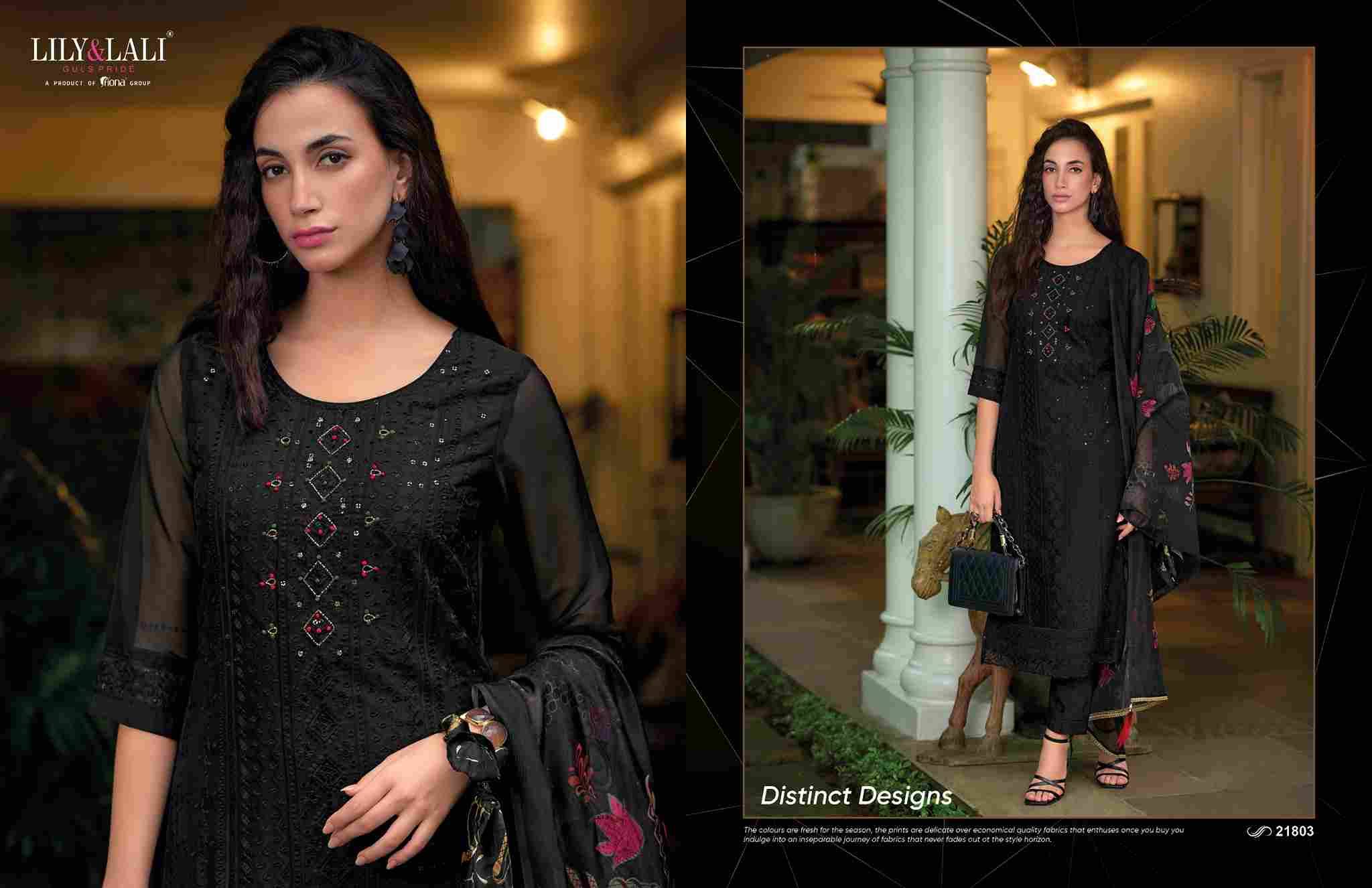 Organza Chikan Kari Vol-3 By Lily And Lali 21801 To 21806 Series Designer Festive Suits Collection Beautiful Stylish Fancy Colorful Party Wear & Occasional Wear Organza With Work Dresses At Wholesale Price