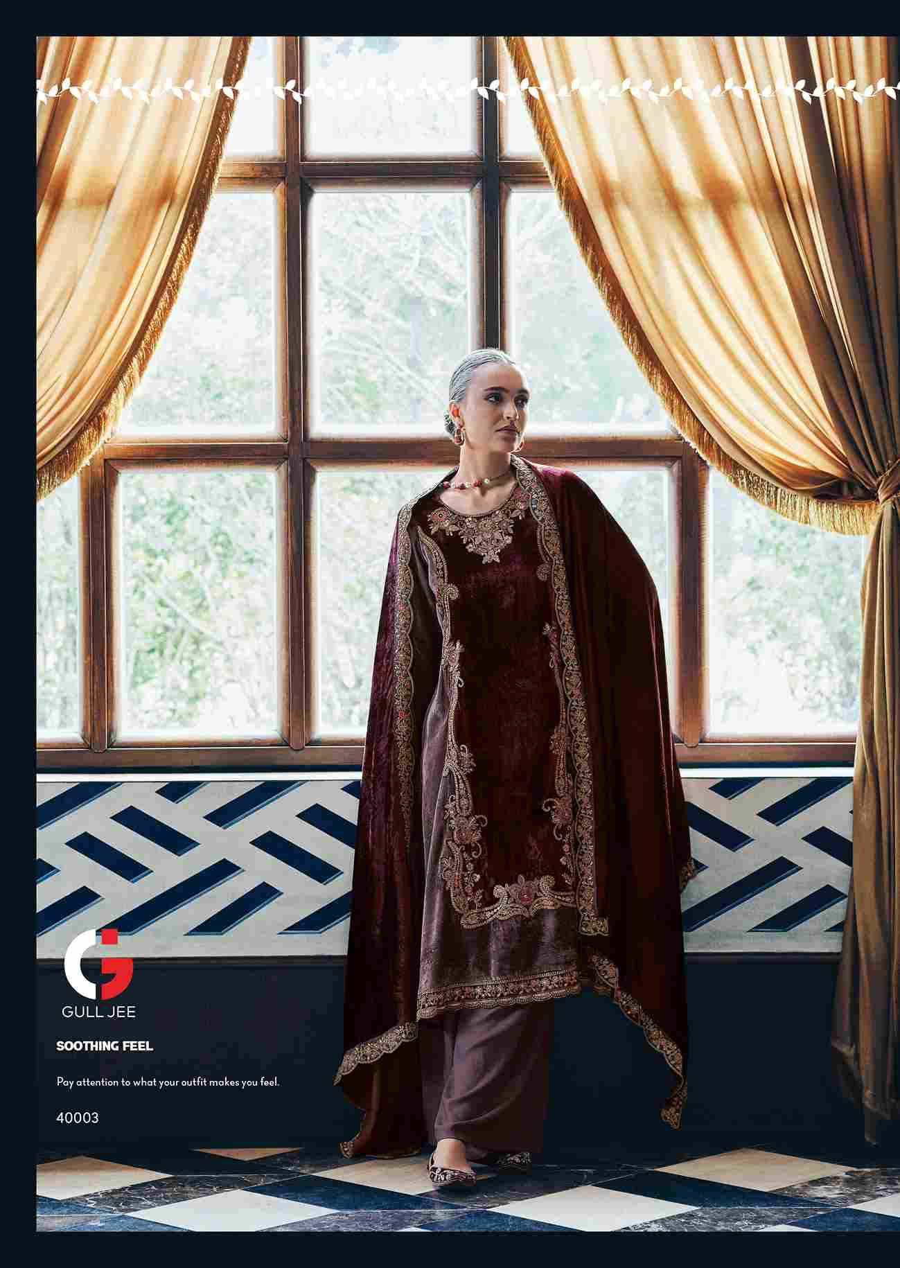 Shaheen By Gull Jee 40001 To 40006 Series Beautiful Festive Suits Colorful Stylish Fancy Casual Wear & Ethnic Wear Viscose Velvet Embroidered Dresses At Wholesale Price