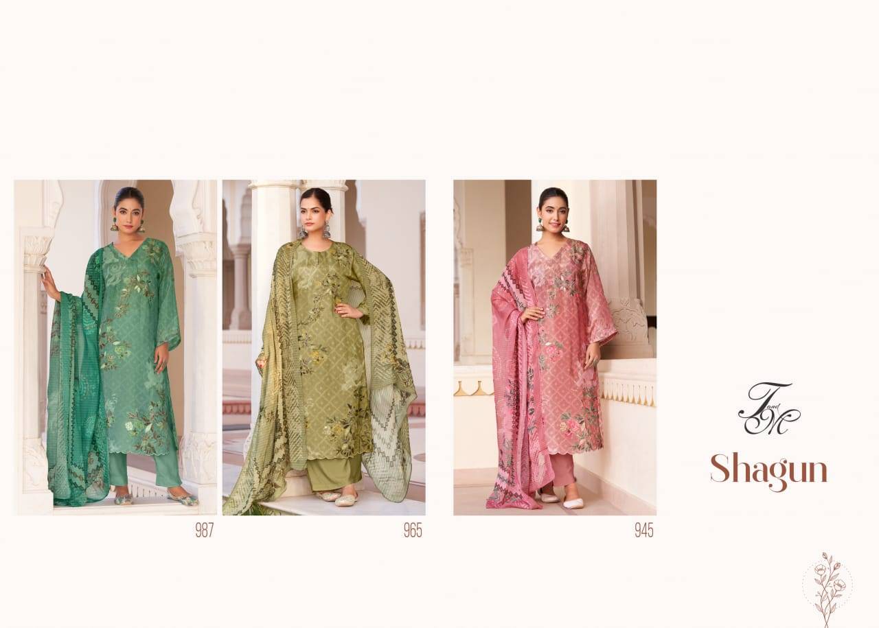 Shagun By T And M Designer Studio Beautiful Festive Suits Colorful Stylish Fancy Casual Wear & Ethnic Wear Viscose Jacquard Dresses At Wholesale Price