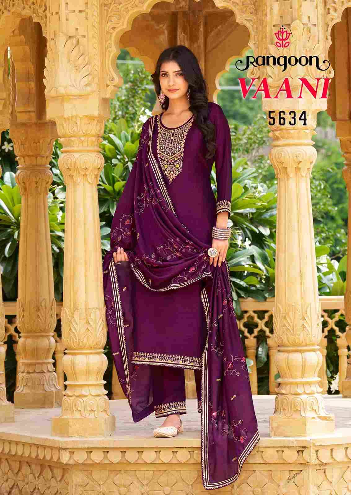 Vaani By Rangoon 5631 To 5636 Series Beautiful Festive Suits Stylish Fancy Colorful Casual Wear & Ethnic Wear Silk Dresses At Wholesale Price