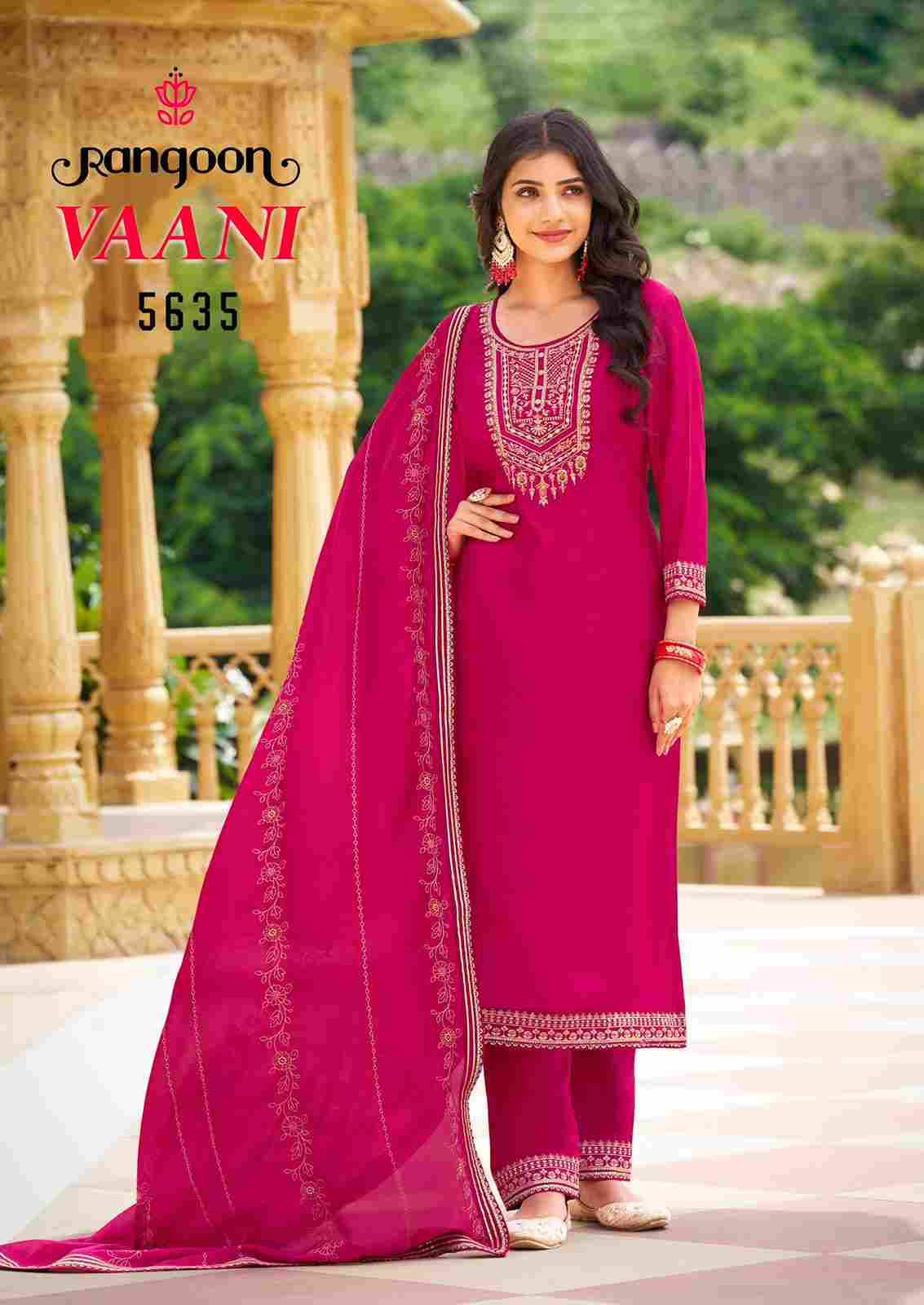 Vaani By Rangoon 5631 To 5636 Series Beautiful Festive Suits Stylish Fancy Colorful Casual Wear & Ethnic Wear Silk Dresses At Wholesale Price