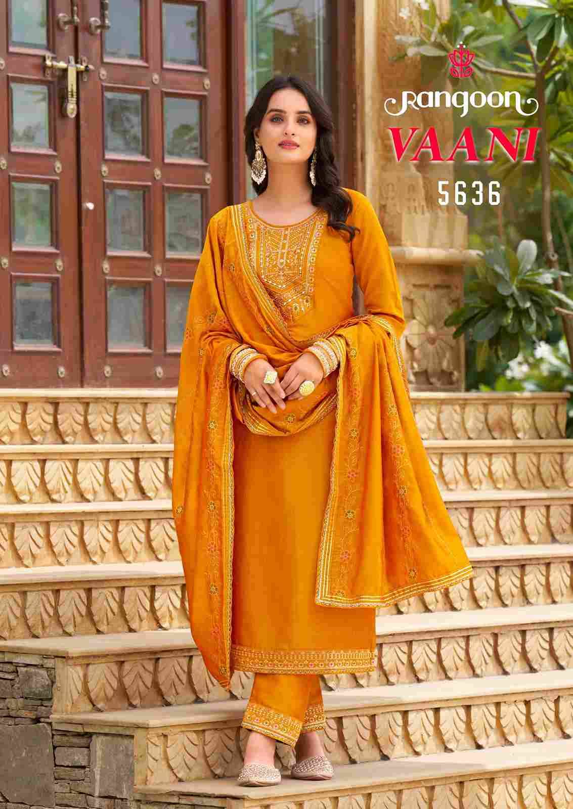 Vaani By Rangoon 5631 To 5636 Series Beautiful Festive Suits Stylish Fancy Colorful Casual Wear & Ethnic Wear Silk Dresses At Wholesale Price