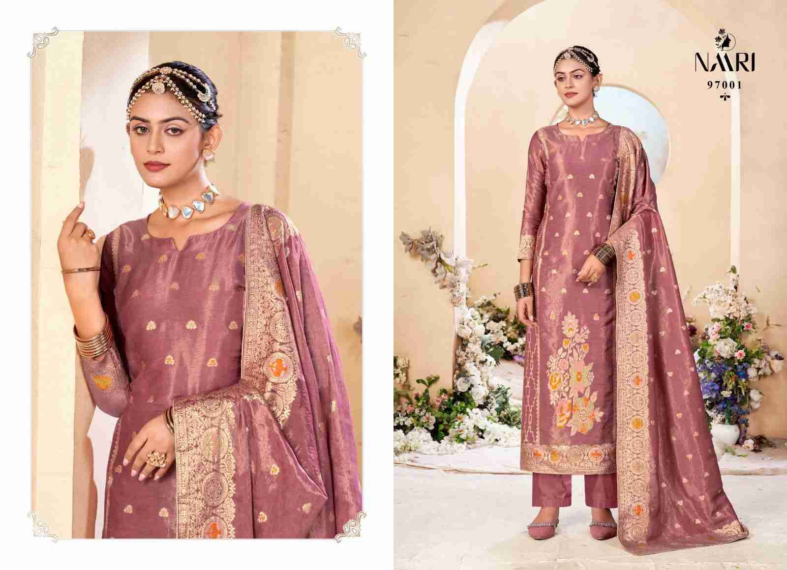 Rangat By Naari 97001 To 97004 Series Beautiful Stylish Festive Suits Fancy Colorful Casual Wear & Ethnic Wear & Ready To Wear Pure Jacquard Dresses At Wholesale Price