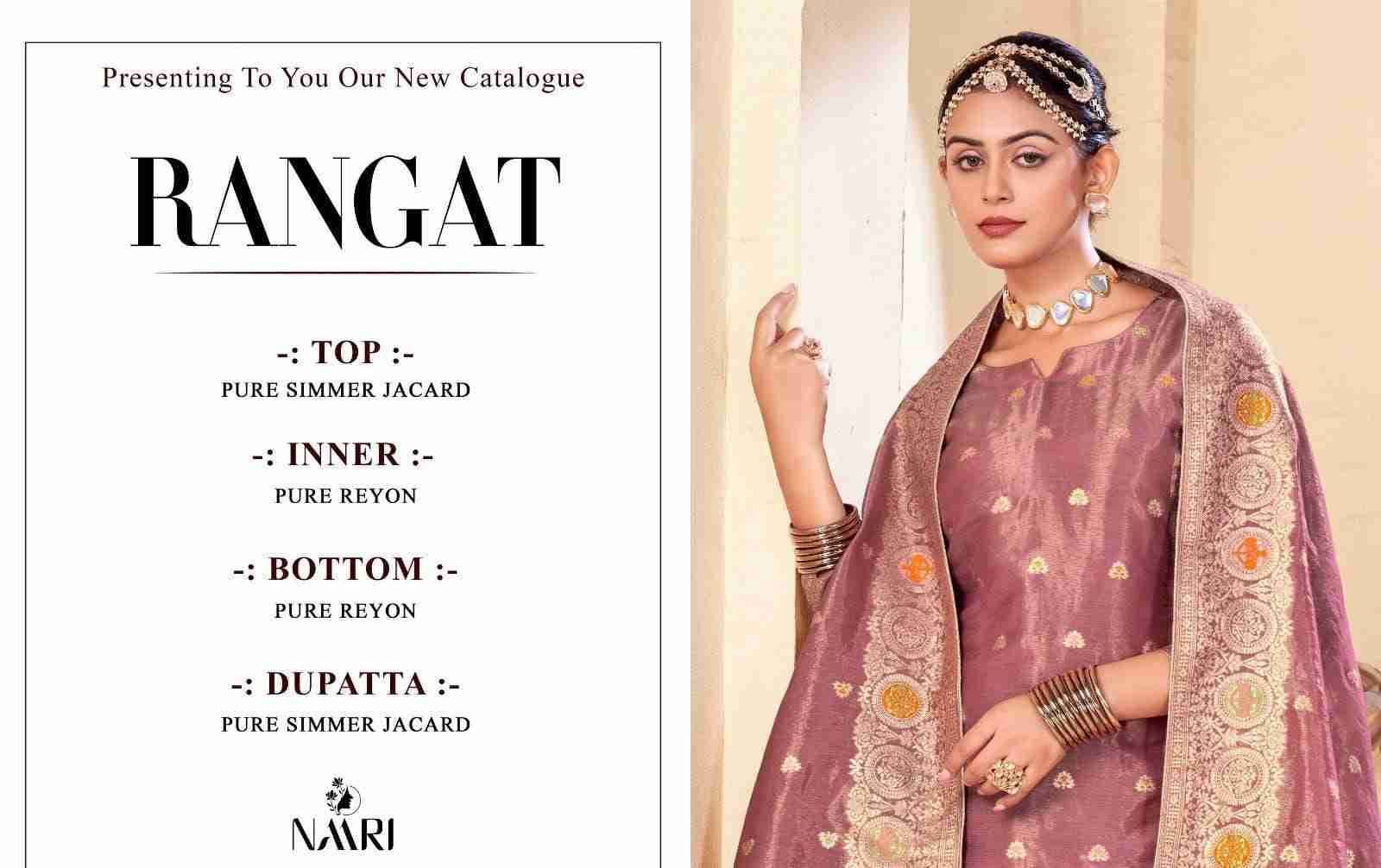 Rangat By Naari 97001 To 97004 Series Beautiful Stylish Festive Suits Fancy Colorful Casual Wear & Ethnic Wear & Ready To Wear Pure Jacquard Dresses At Wholesale Price