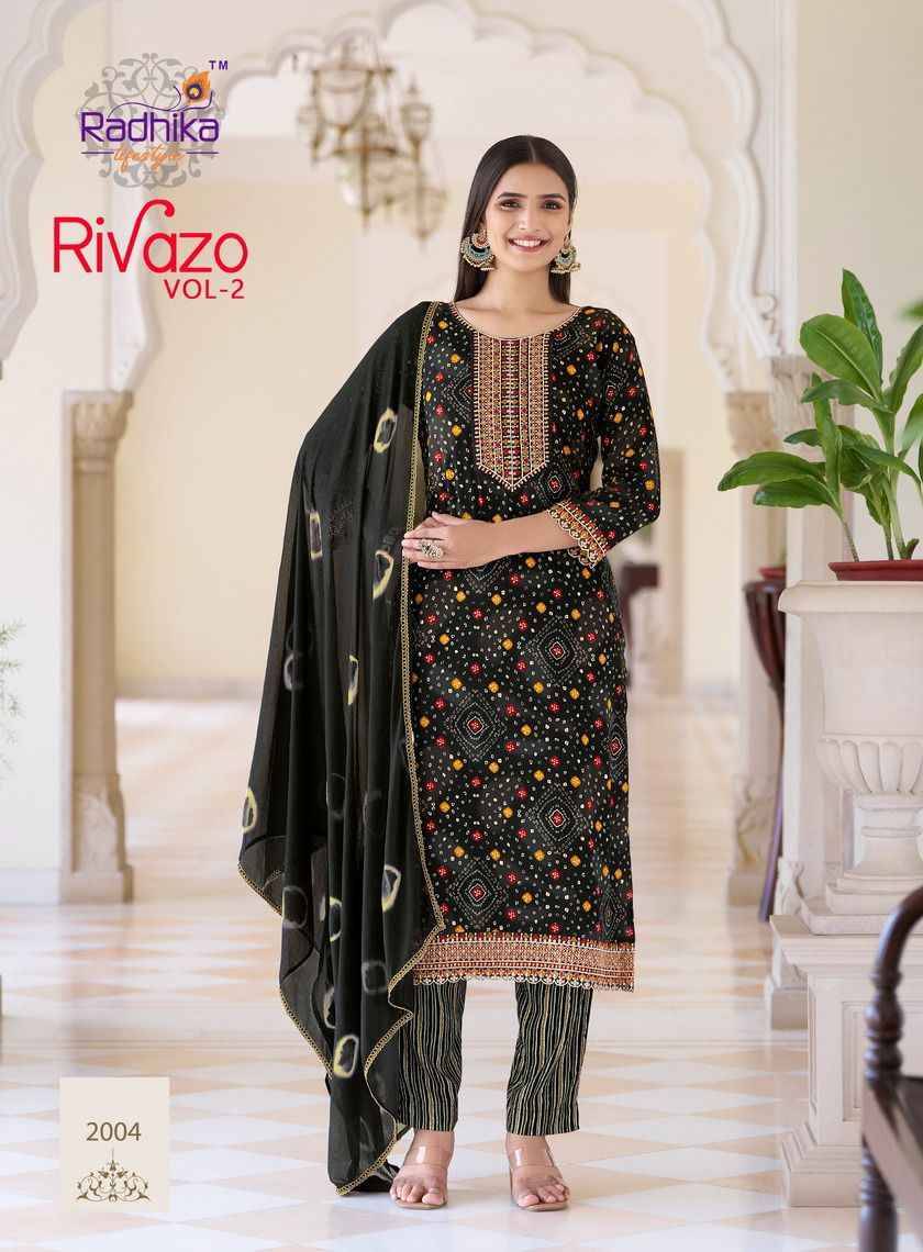 Rivazo Vol-2 By Radhika Lifestyle 2001 To 2006 Series Designer Stylish Fancy Colorful Beautiful Party Wear & Ethnic Wear Collection Rayon Print Dresses At Wholesale Price