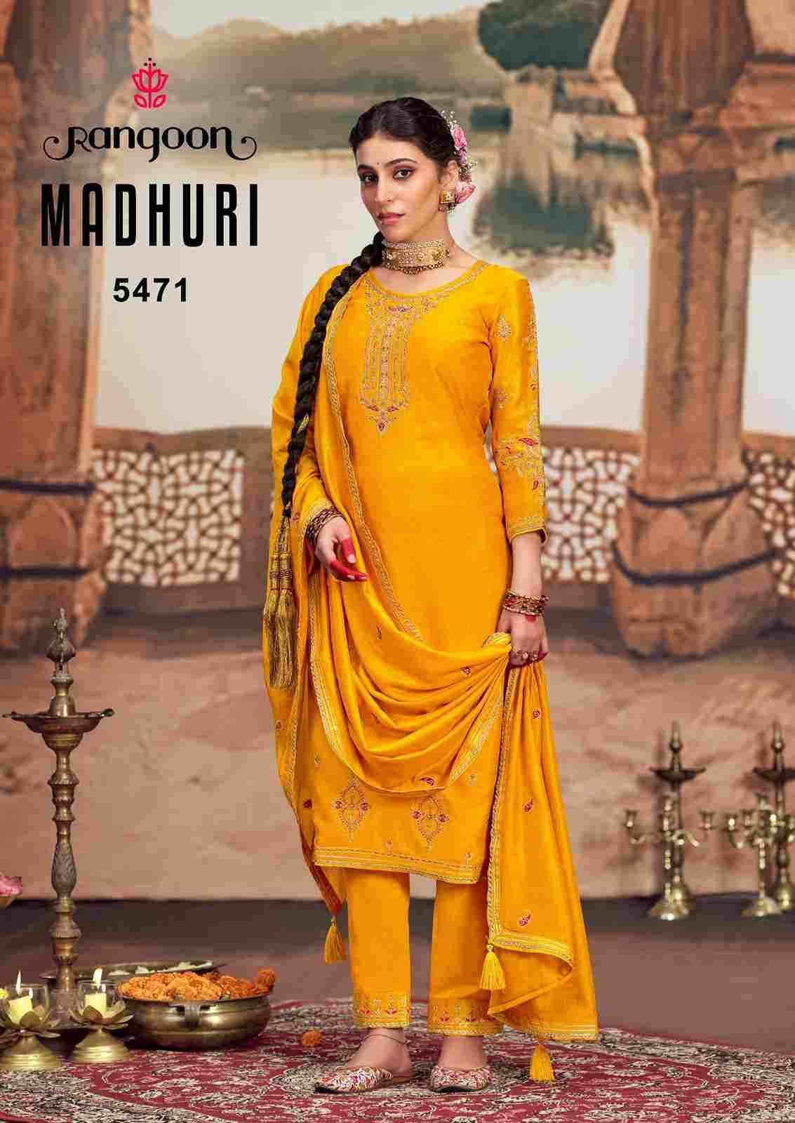 Madhuri By Rangoon 5471 To 5474 Series Beautiful Festive Suits Stylish Fancy Colorful Casual Wear & Ethnic Wear Silk Dresses At Wholesale Price