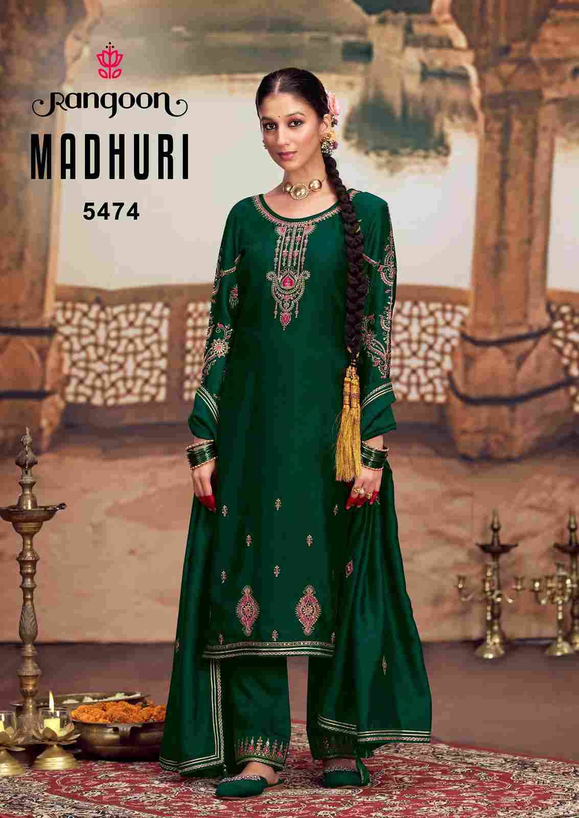 Madhuri By Rangoon 5471 To 5474 Series Beautiful Festive Suits Stylish Fancy Colorful Casual Wear & Ethnic Wear Silk Dresses At Wholesale Price