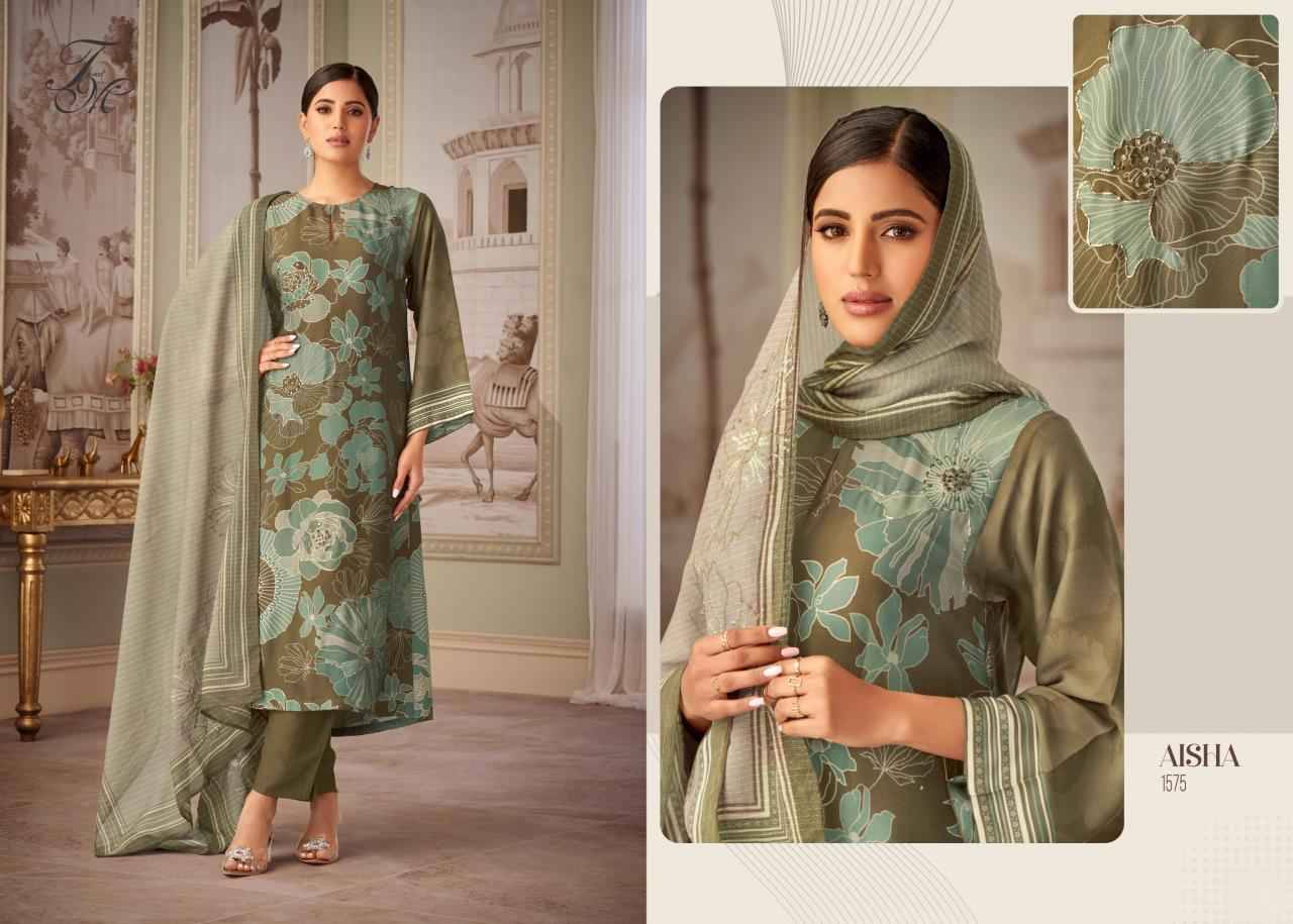 Aisha By T And M Designer Studio Beautiful Festive Suits Colorful Stylish Fancy Casual Wear & Ethnic Wear Simmer Tissue Dresses At Wholesale Price