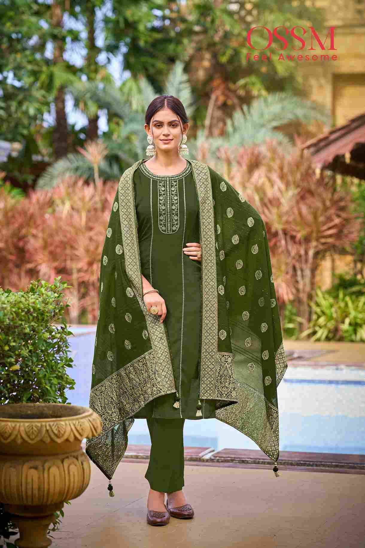 Dastoor By Ossm 1001 To 1006 Series Designer Stylish Fancy Colorful Beautiful Party Wear & Ethnic Wear Collection Viscose Dola Silk Dresses At Wholesale Price