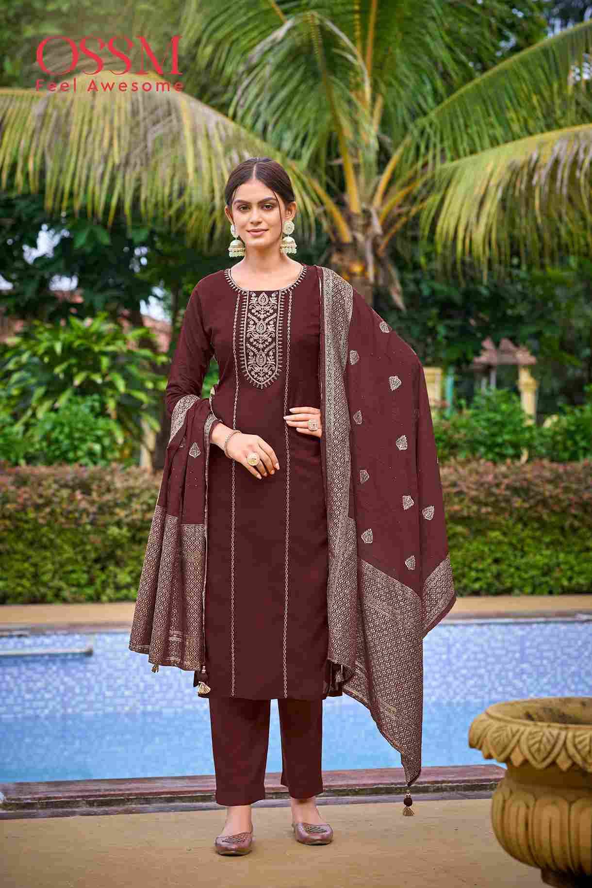 Dastoor By Ossm 1001 To 1006 Series Designer Stylish Fancy Colorful Beautiful Party Wear & Ethnic Wear Collection Viscose Dola Silk Dresses At Wholesale Price