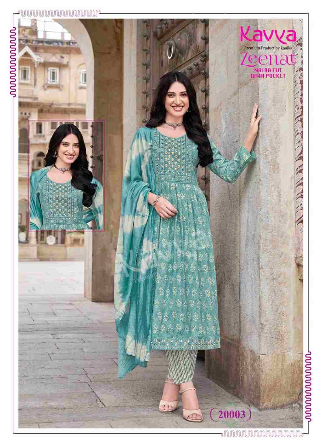 Zeenat Vol-20 By Kavya 20001 To 20010 Series Beautiful Festive Suits Colorful Stylish Fancy Casual Wear & Ethnic Wear Capsule Dresses At Wholesale Price