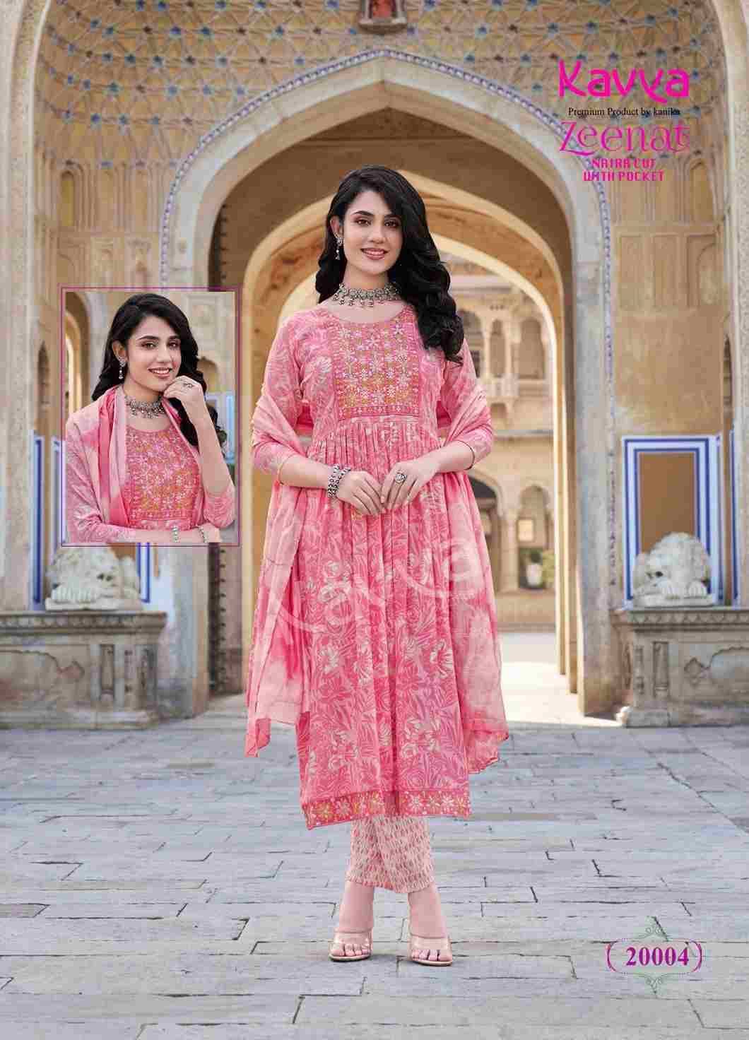 Zeenat Vol-20 By Kavya 20001 To 20010 Series Beautiful Festive Suits Colorful Stylish Fancy Casual Wear & Ethnic Wear Capsule Dresses At Wholesale Price