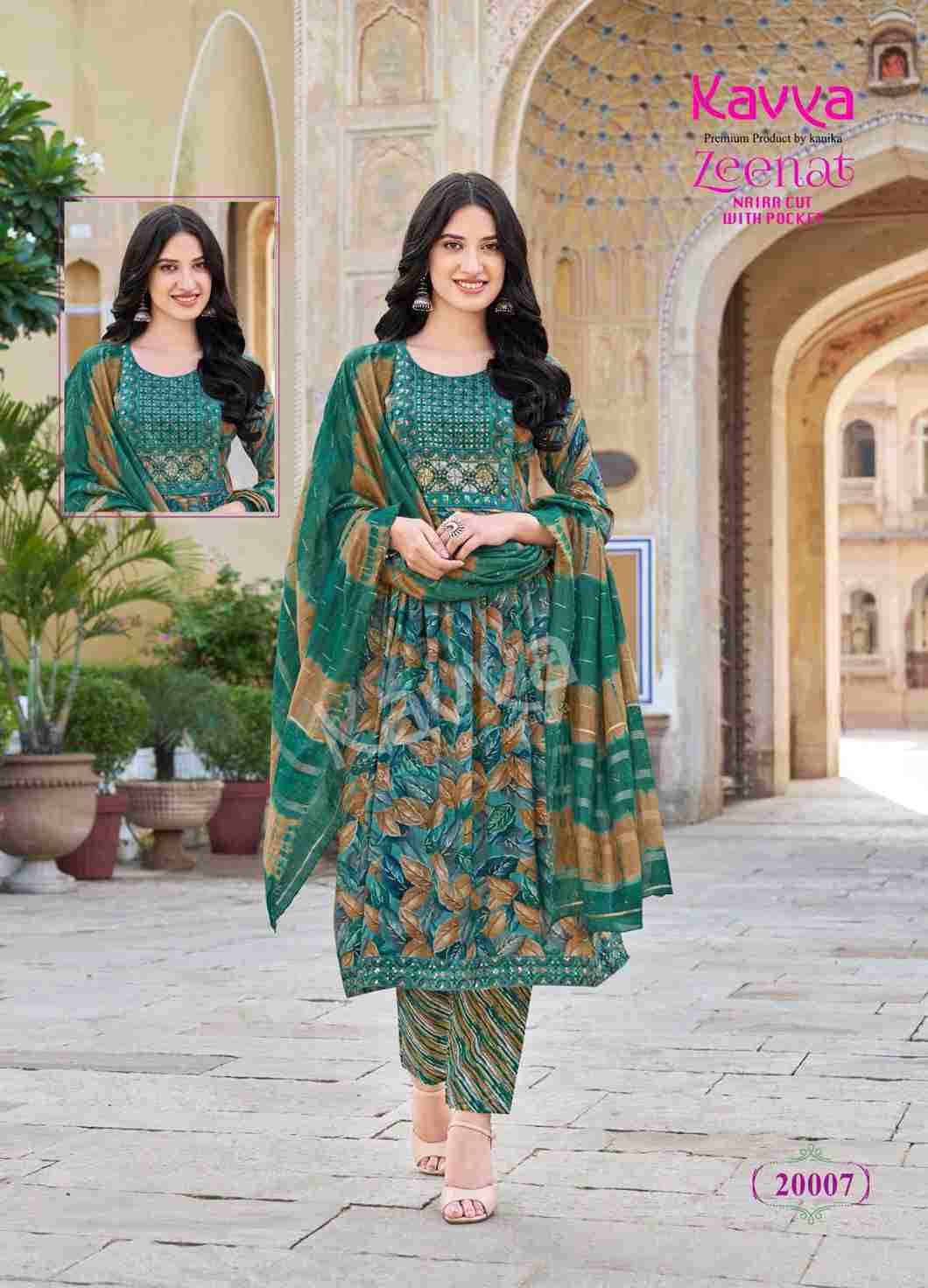 Zeenat Vol-20 By Kavya 20001 To 20010 Series Beautiful Festive Suits Colorful Stylish Fancy Casual Wear & Ethnic Wear Capsule Dresses At Wholesale Price