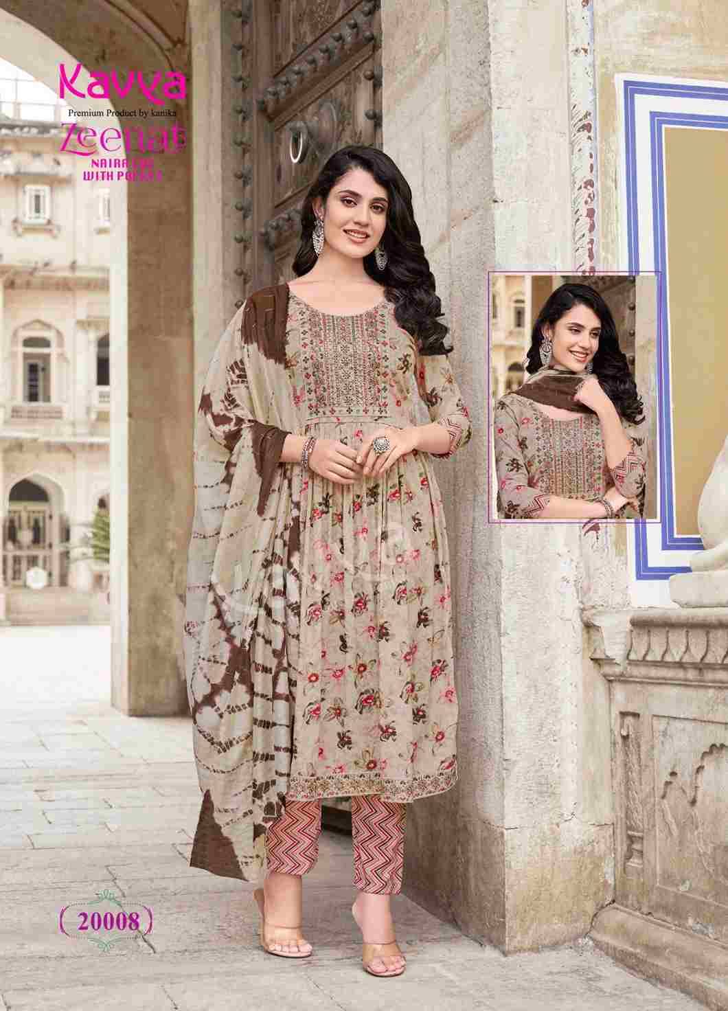 Zeenat Vol-20 By Kavya 20001 To 20010 Series Beautiful Festive Suits Colorful Stylish Fancy Casual Wear & Ethnic Wear Capsule Dresses At Wholesale Price