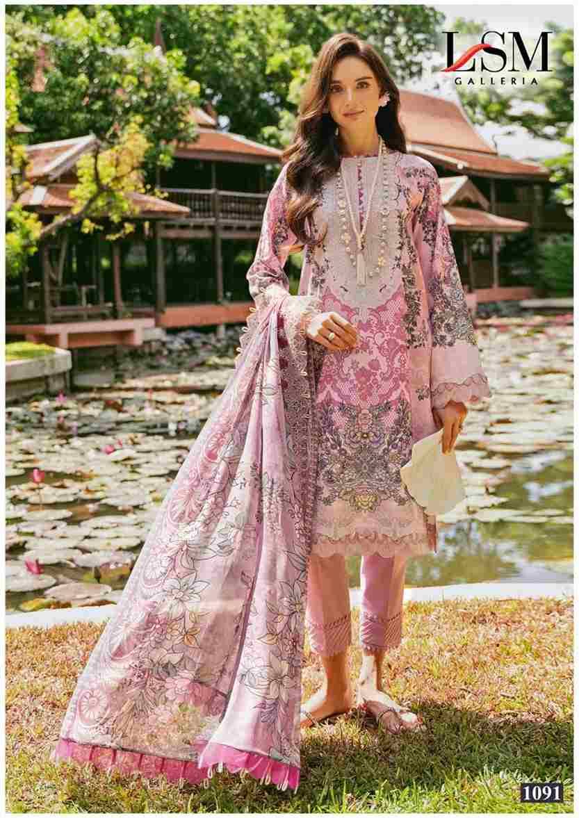 Parian Dream Vol-10 By Lsm Galleria 1091 To 1096 Series Beautiful Festive Suits Colorful Stylish Fancy Casual Wear & Ethnic Wear Pure Lawn Print With Work Dresses At Wholesale Price