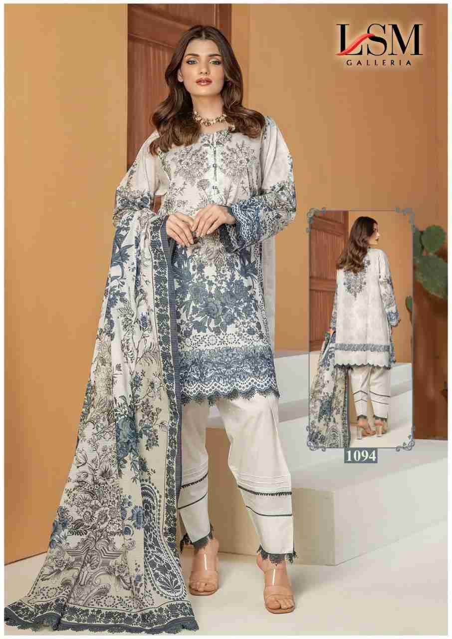 Parian Dream Vol-10 By Lsm Galleria 1091 To 1096 Series Beautiful Festive Suits Colorful Stylish Fancy Casual Wear & Ethnic Wear Pure Lawn Print With Work Dresses At Wholesale Price