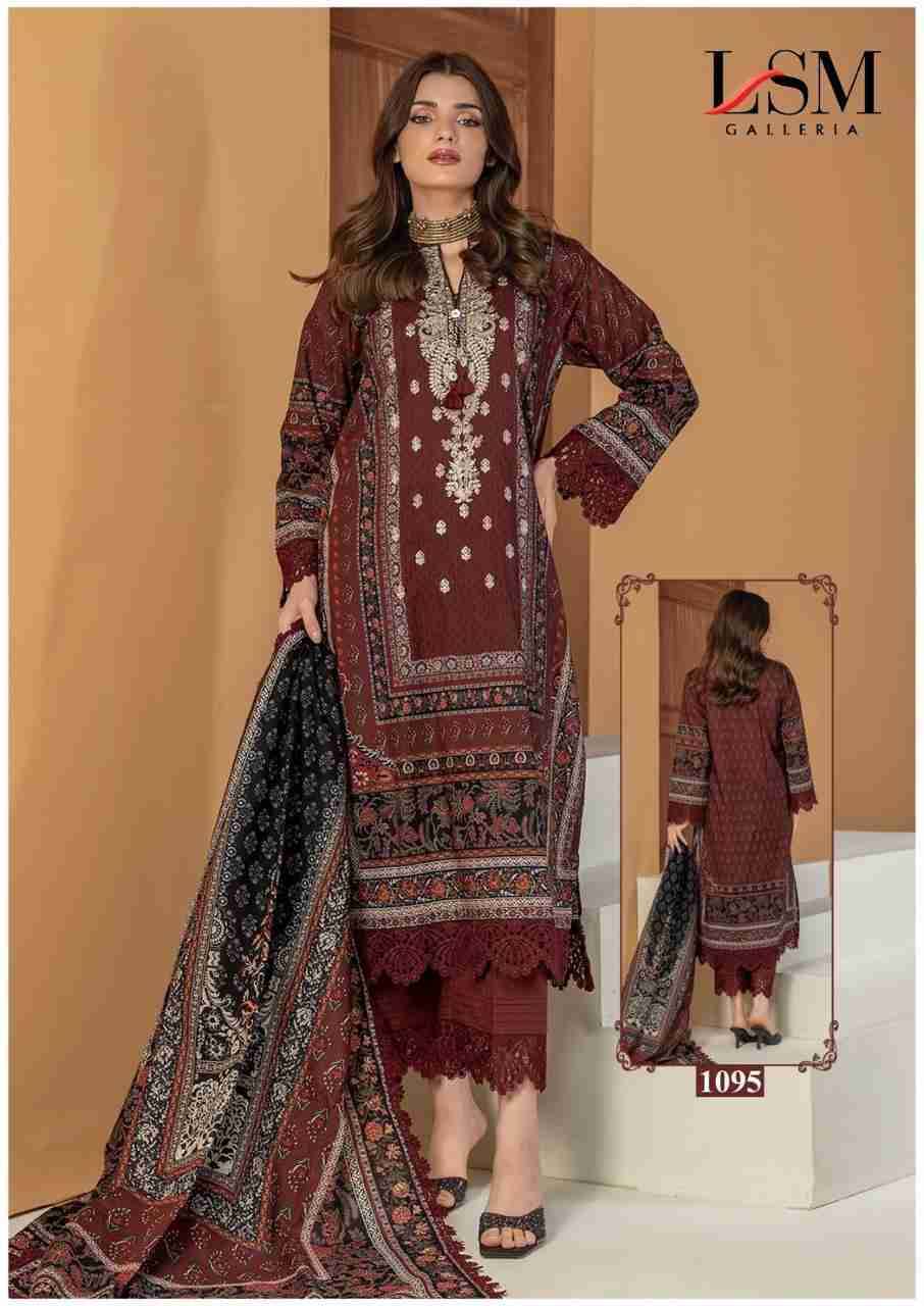 Parian Dream Vol-10 By Lsm Galleria 1091 To 1096 Series Beautiful Festive Suits Colorful Stylish Fancy Casual Wear & Ethnic Wear Pure Lawn Print With Work Dresses At Wholesale Price