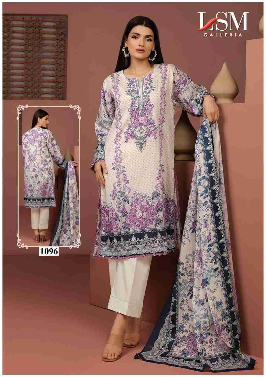 Parian Dream Vol-10 By Lsm Galleria 1091 To 1096 Series Beautiful Festive Suits Colorful Stylish Fancy Casual Wear & Ethnic Wear Pure Lawn Print With Work Dresses At Wholesale Price