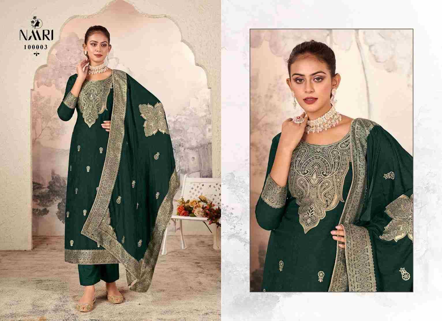 Mayra By Naari 100001 To 100004 Series Beautiful Stylish Festive Suits Fancy Colorful Casual Wear & Ethnic Wear & Ready To Wear Pure Jacquard Dresses At Wholesale Price