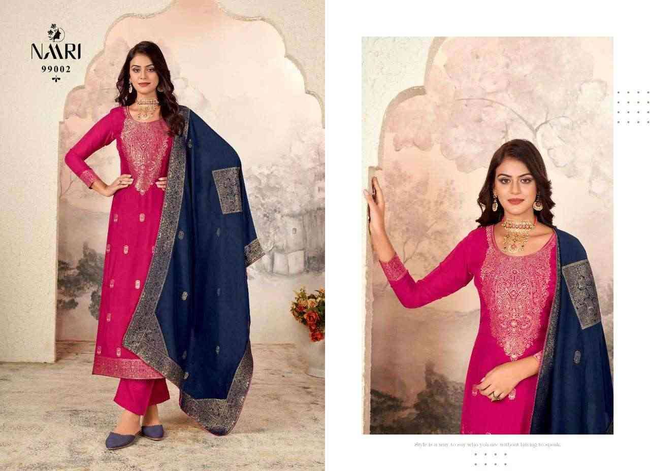 Vanya By Naari 99001 To 99004 Series Beautiful Stylish Festive Suits Fancy Colorful Casual Wear & Ethnic Wear & Ready To Wear Pure Muslin Jacquard Dresses At Wholesale Price