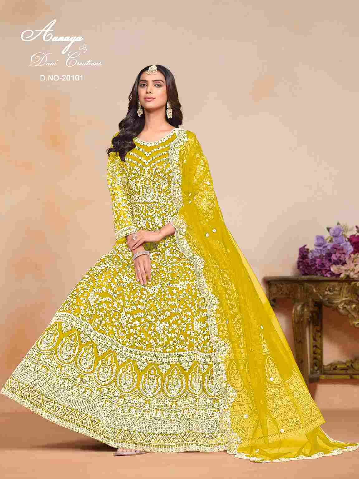 Aanaya Vol-201 By Twisha 20101 To 20104 Series Beautiful Anarkali Suits Colorful Stylish Fancy Casual Wear & Ethnic Wear Net Dresses At Wholesale Price