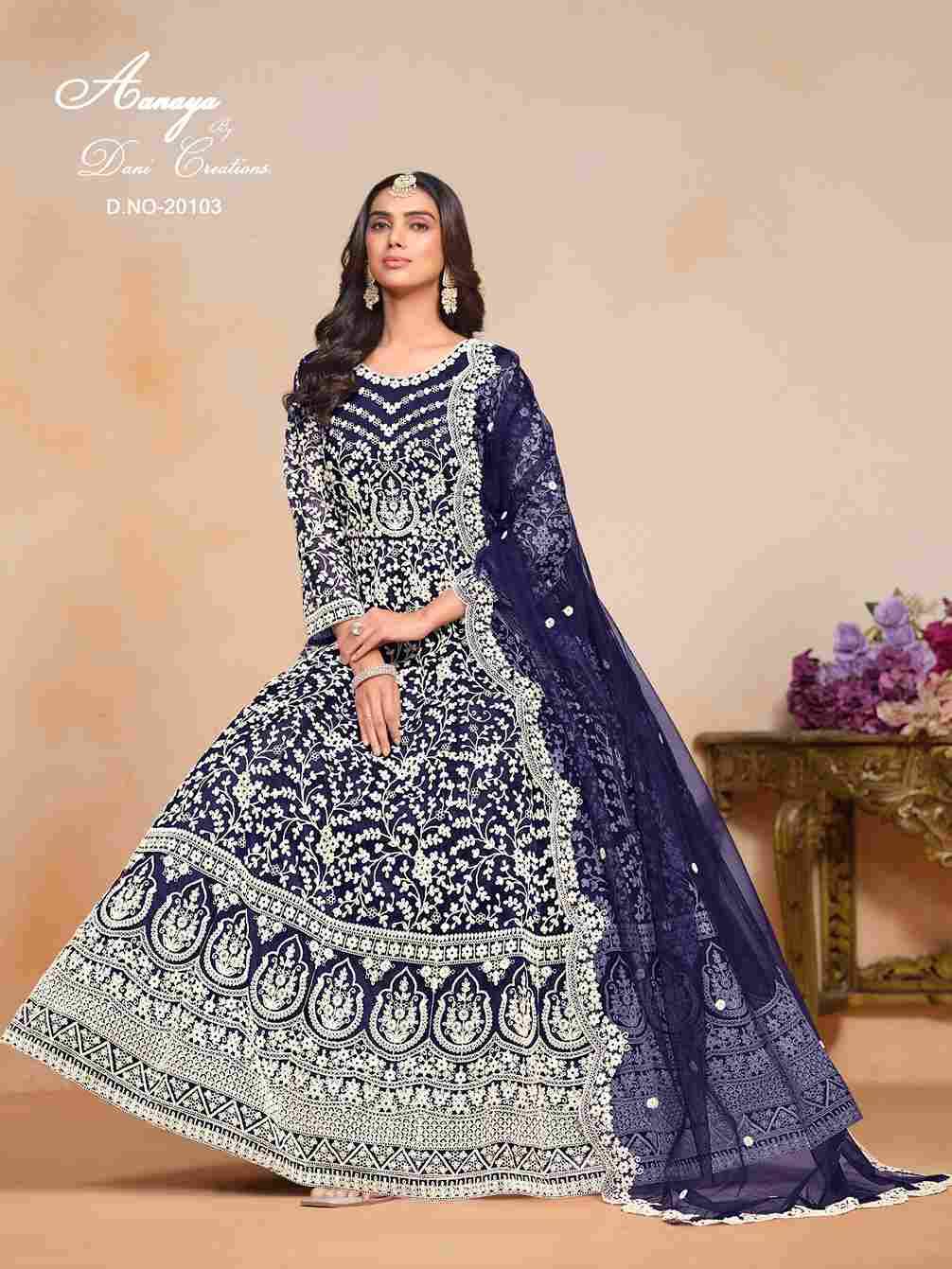 Aanaya Vol-201 By Twisha 20101 To 20104 Series Beautiful Anarkali Suits Colorful Stylish Fancy Casual Wear & Ethnic Wear Net Dresses At Wholesale Price