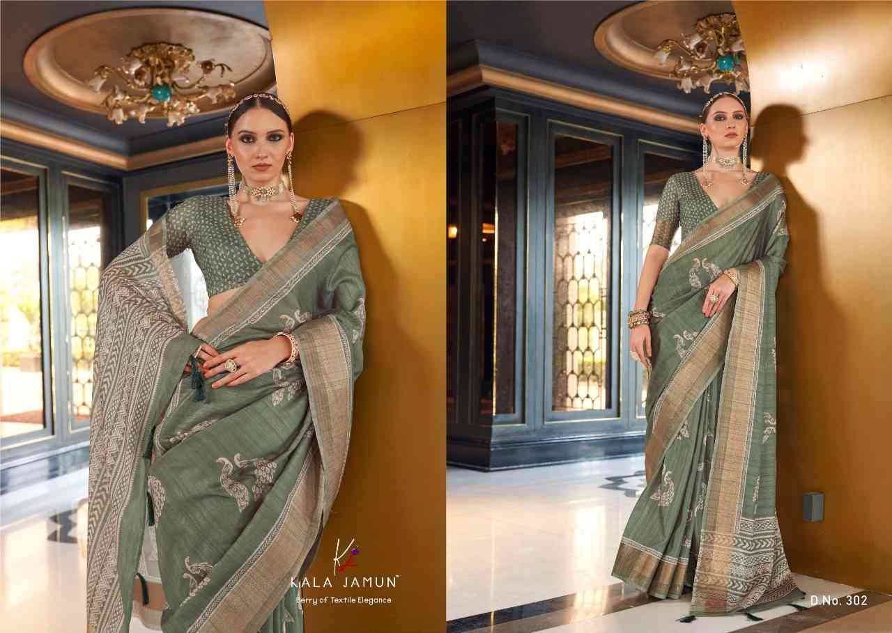 Kumud By Kala Jamun 301 To 305 Series Indian Traditional Wear Collection Beautiful Stylish Fancy Colorful Party Wear & Occasional Wear Silk Sarees At Wholesale Price