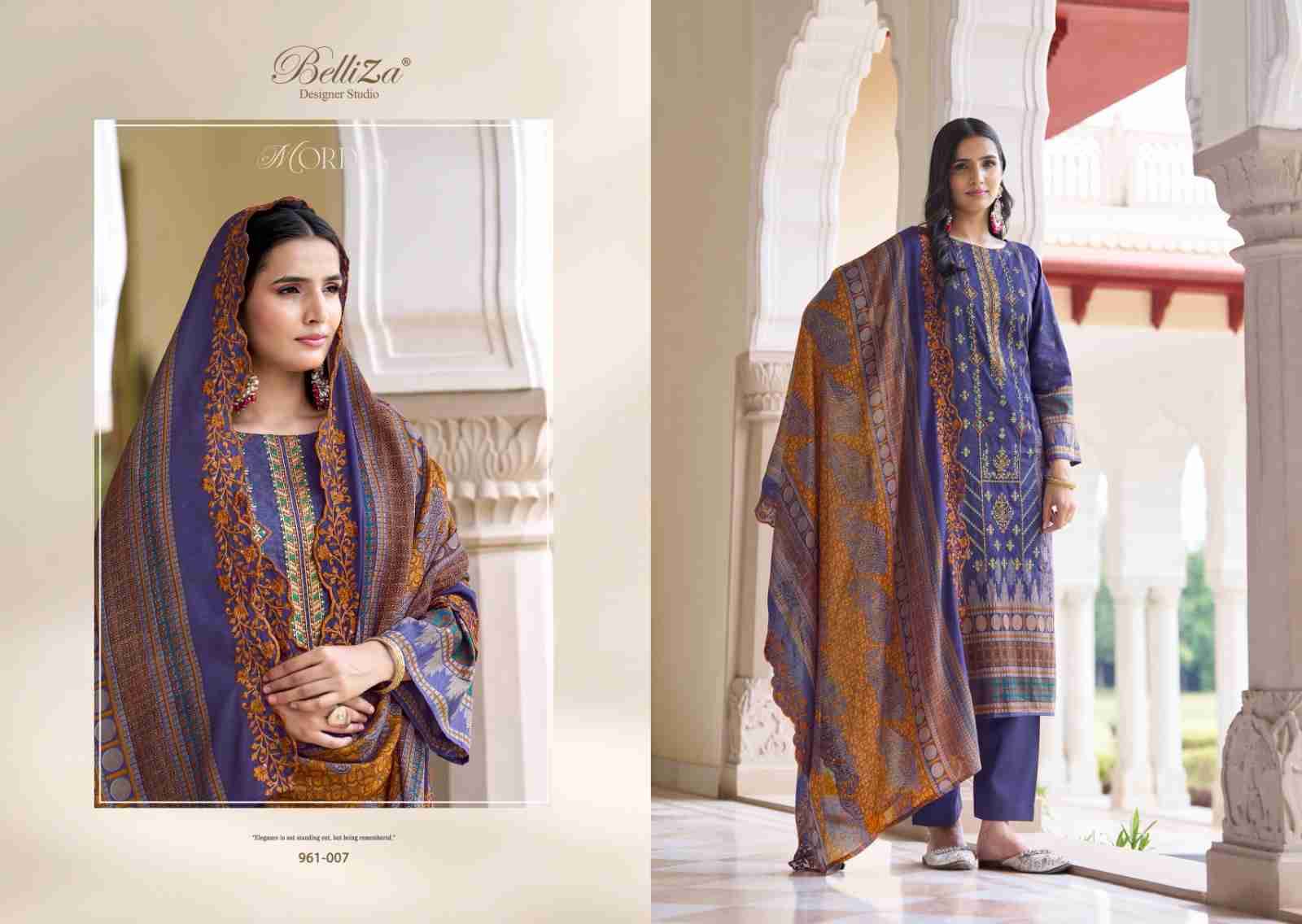 Zubiya Vol-2 By Belliza 961-001 To 961-008 Series Beautiful Festive Suits Stylish Fancy Colorful Casual Wear & Ethnic Wear Pure Cotton Print Dresses At Wholesale Price