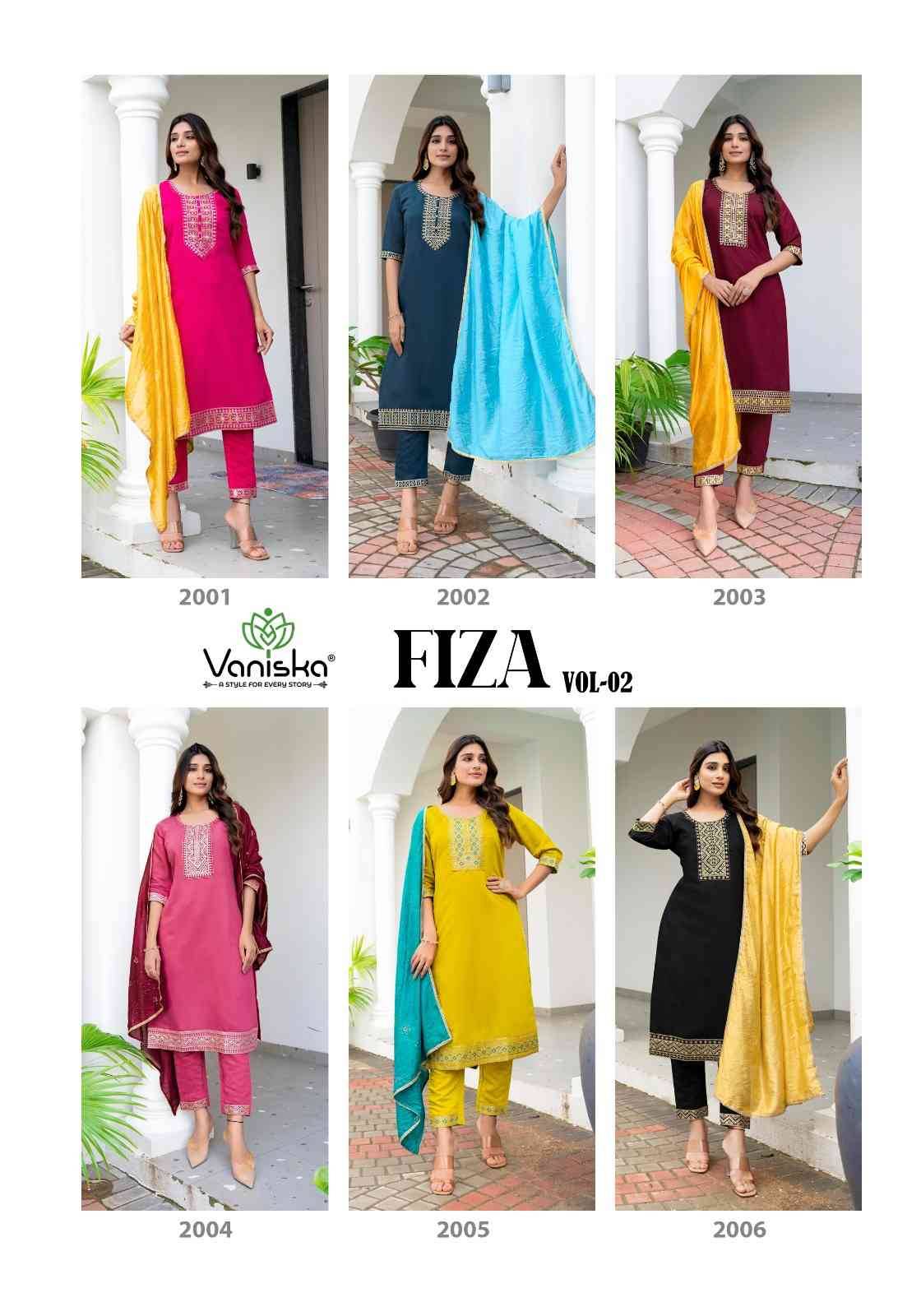 Fiza Vol-2 By Vaniska 2001 To 2006 Series Designer Festive Suits Collection Beautiful Stylish Fancy Colorful Party Wear & Occasional Wear Roman Silk Dresses At Wholesale Price